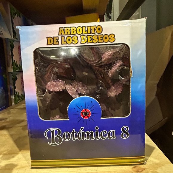 Bonsai Tree Stones Large  Multicolor Stone Tree w/Pyrite on Wood Base - Picture 6 of 12